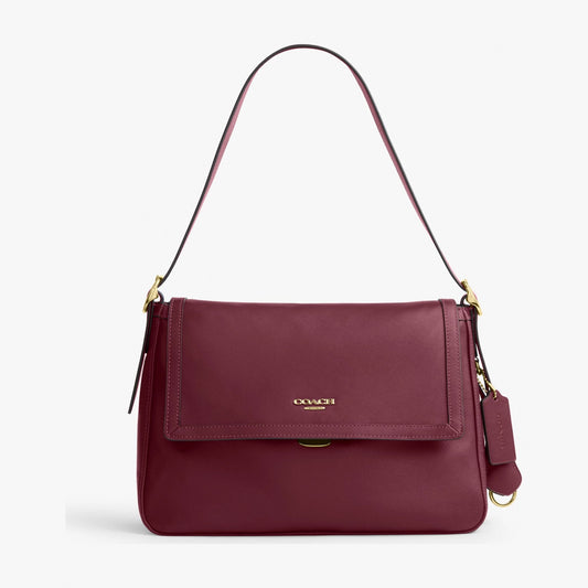Coach Etta Flap Bag - Im/Dark Cherry