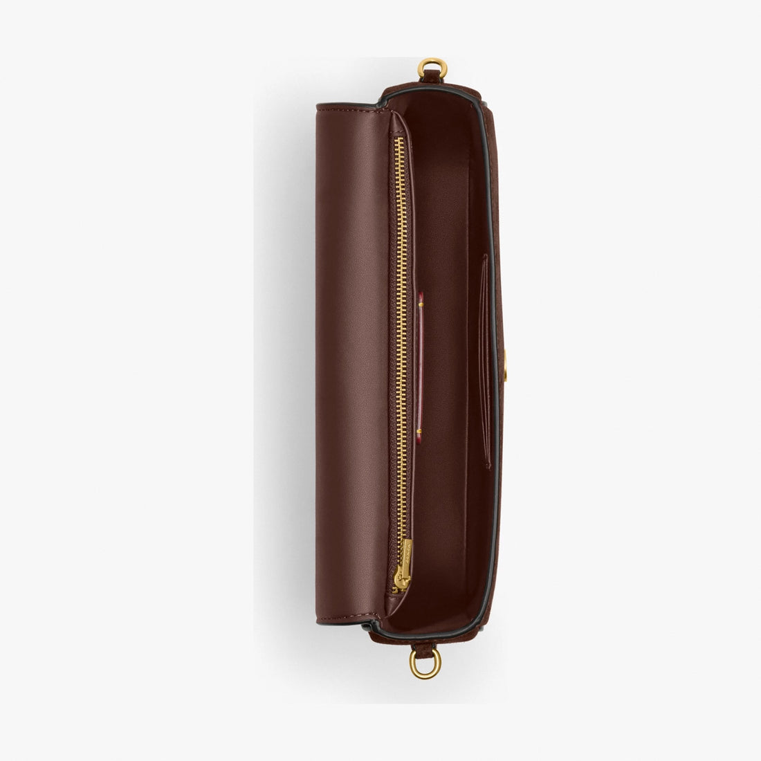 Coach Brook Flap Chain Bag - Brass/Dark Chocolate