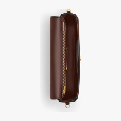 Coach Brook Flap Chain Bag - Brass/Dark Chocolate