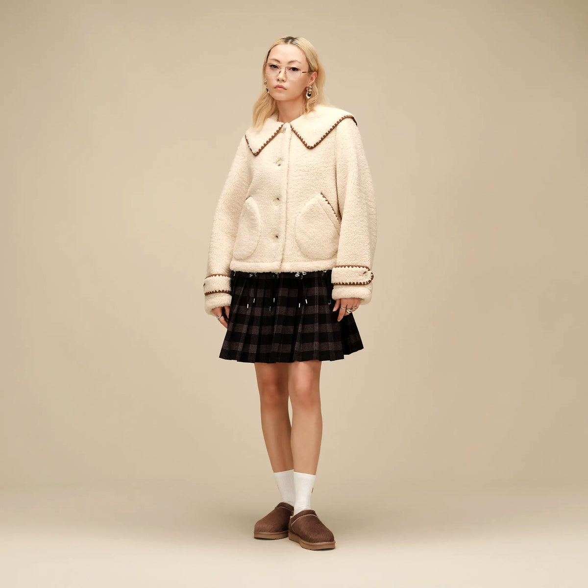 UGG Nikia Collared Jacket - Cream