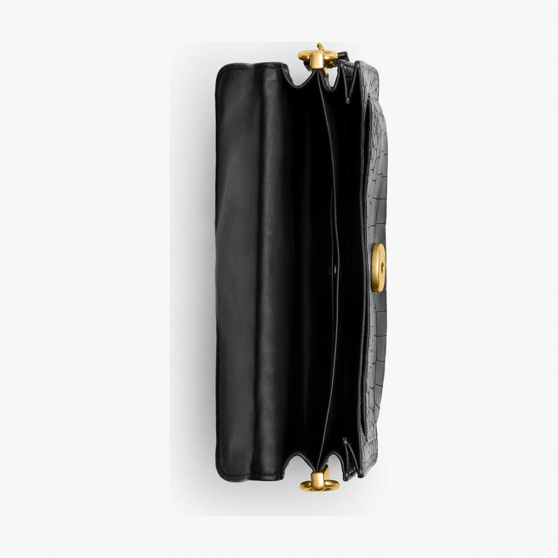 Coach Tabby Shoulder Bag 26 In Alligator - Brass/Black