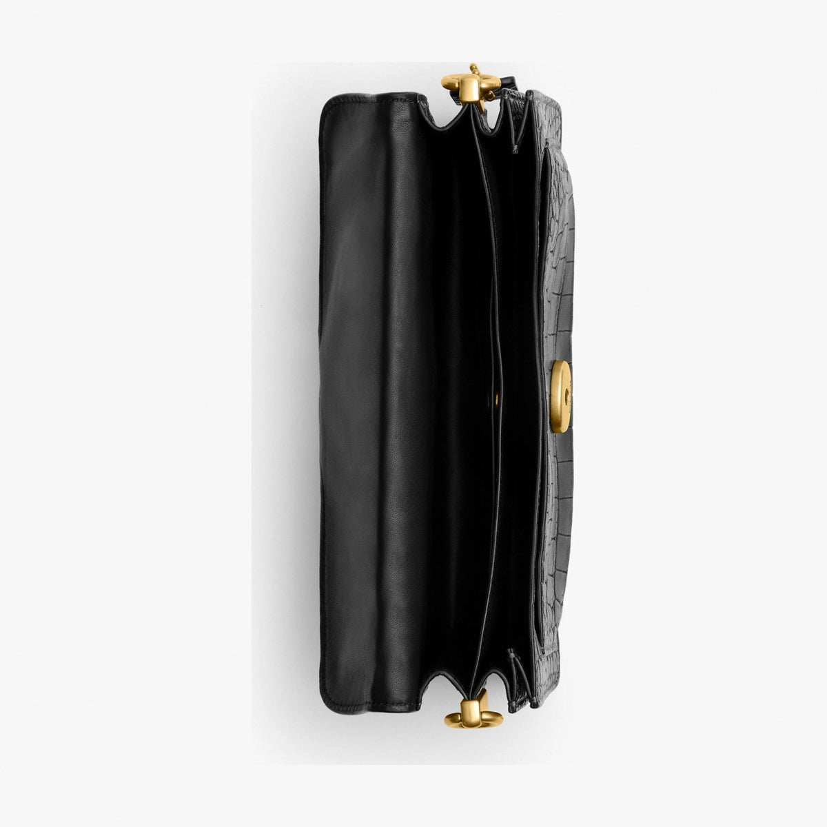 Coach Tabby Shoulder Bag 26 In Alligator - Brass/Black
