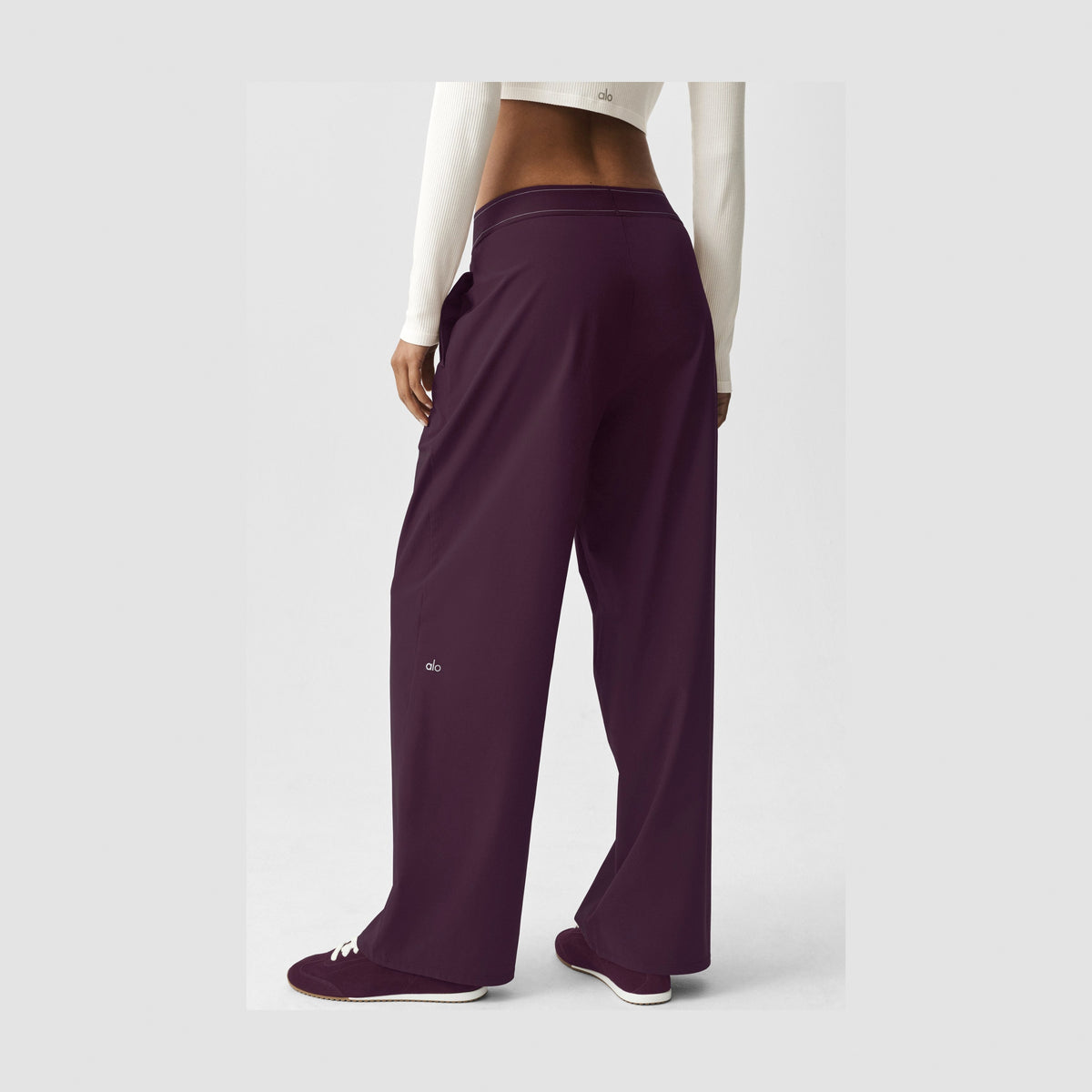 Alo Yoga Suit Up Trouser (Long) - Rich Bordeaux