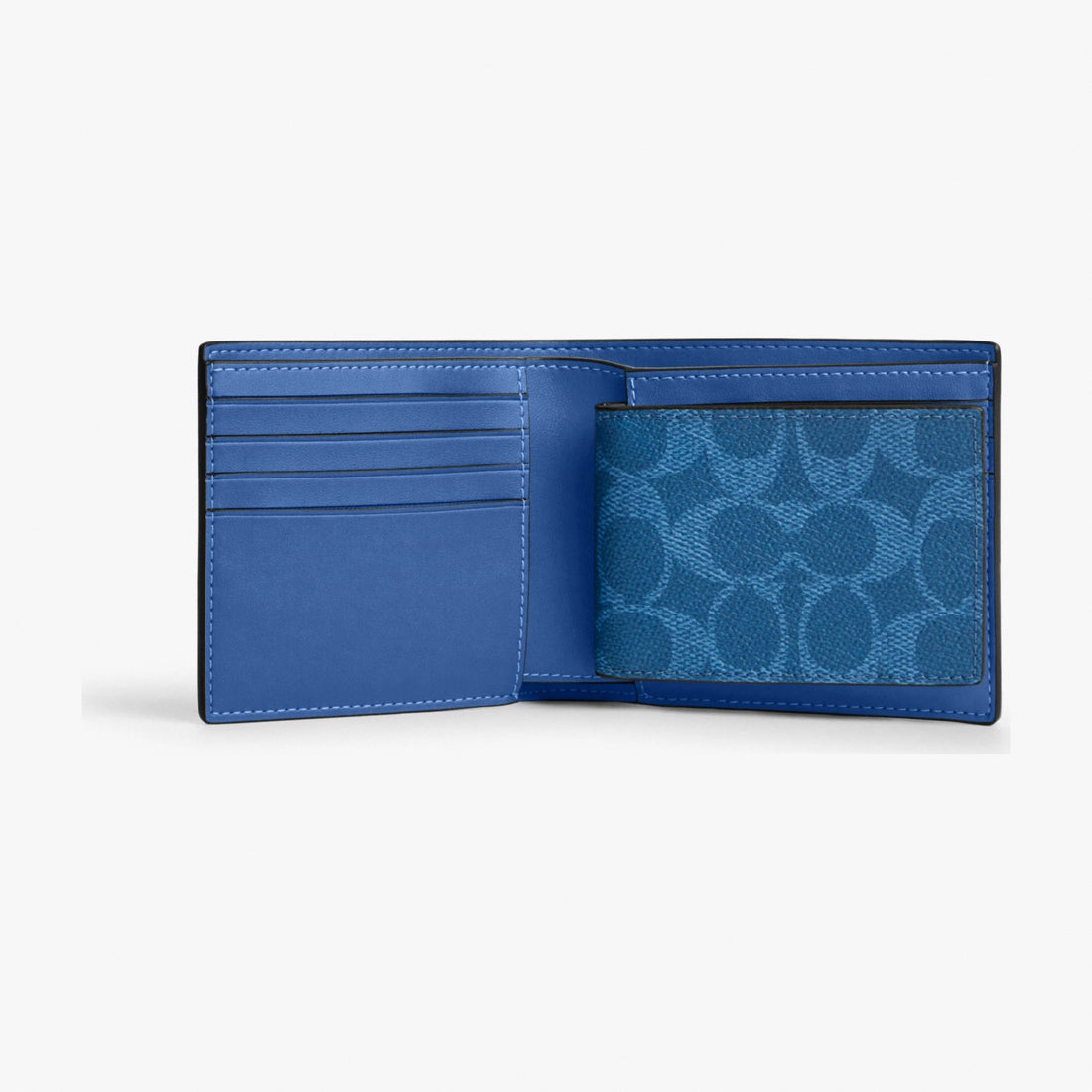 Coach 3-In-1 Wallet In Signature Canvas - Blue Aqua