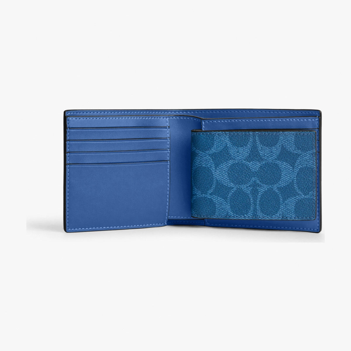 Coach 3-In-1 Wallet In Signature Canvas - Blue Aqua