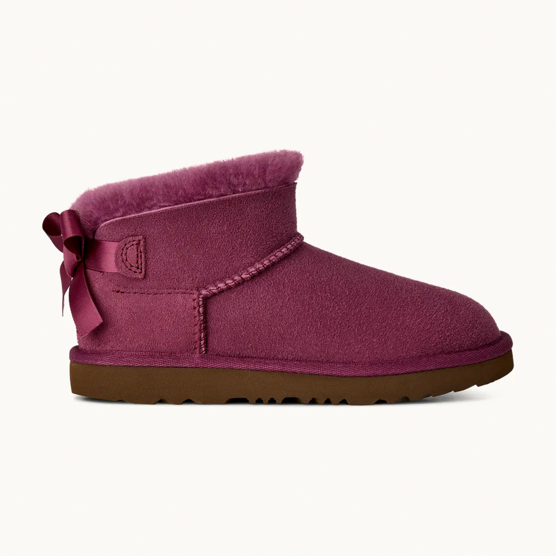 UGG Kids' Ultra Mini Bailey Bow - Dark Winterberry