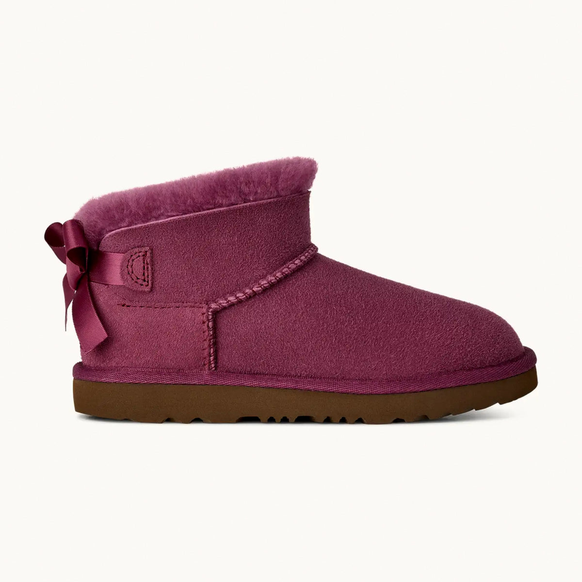 UGG Kids' Ultra Mini Bailey Bow - Dark Winterberry