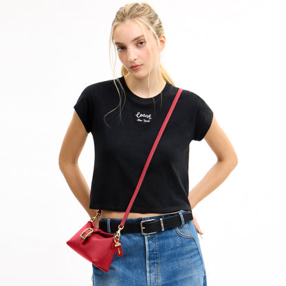 Coach Abbie Shoulder Bag - Gold/Poppy