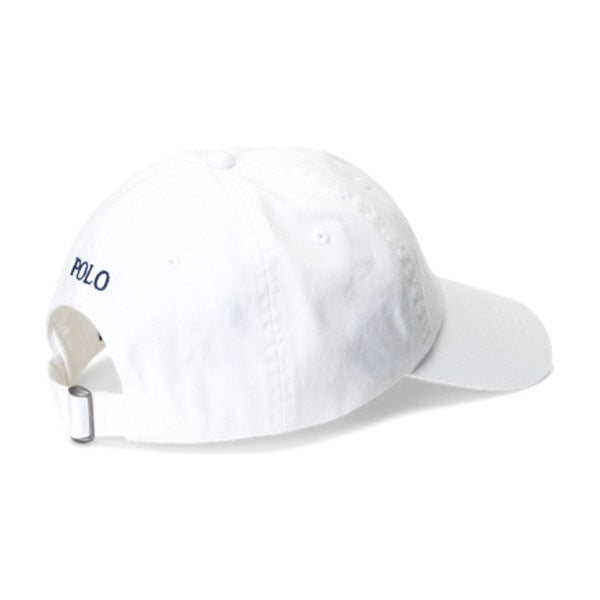 Polo Ralph Lauren The Iconic Cotton Chino Ball Cap - White/ Navy