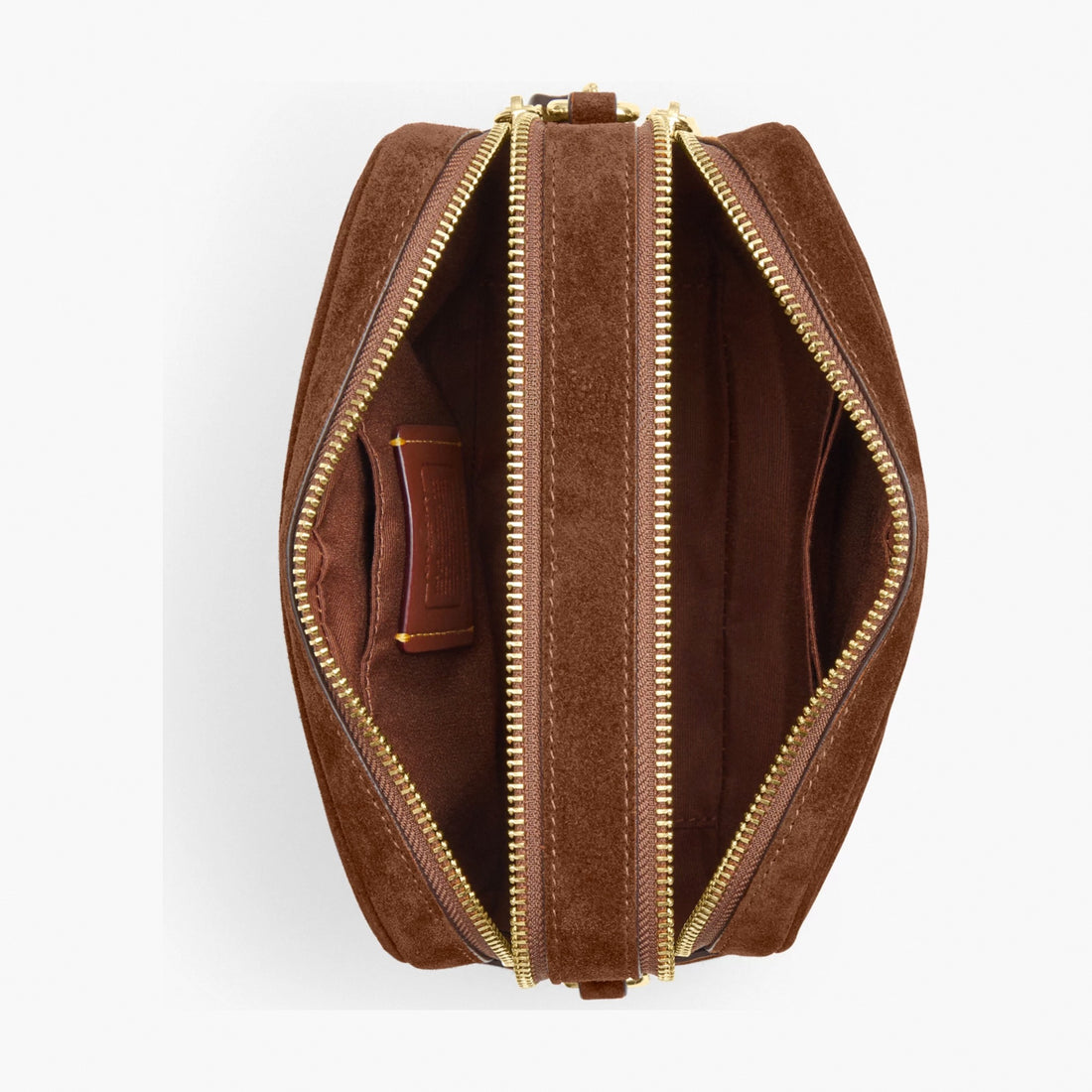 Coach Mini Carey Crossbody Bag - Gold/Warm Brown