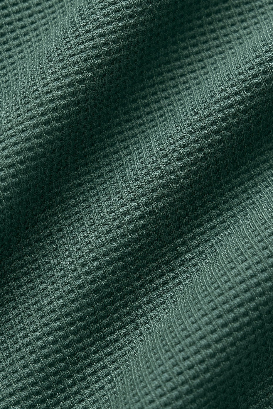 Alo Yoga Waffle Weekend Escape Mock Neck Long Sleeve - Clover Green