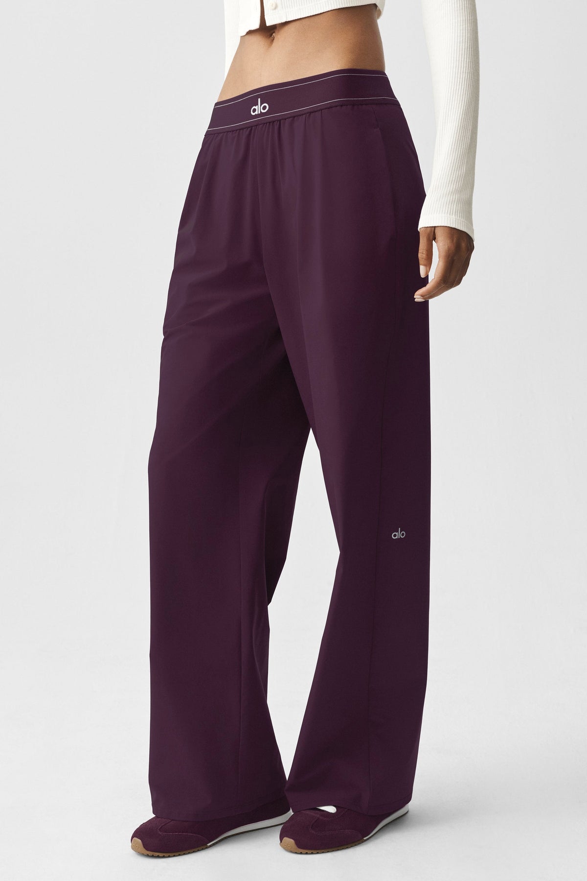 Alo Yoga Suit Up Trouser (Long) - Rich Bordeaux