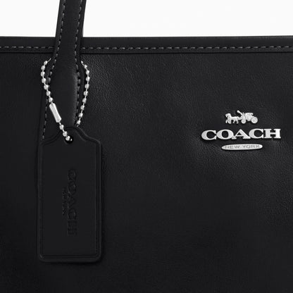Coach Medium City Tote Bag - Silver/Black