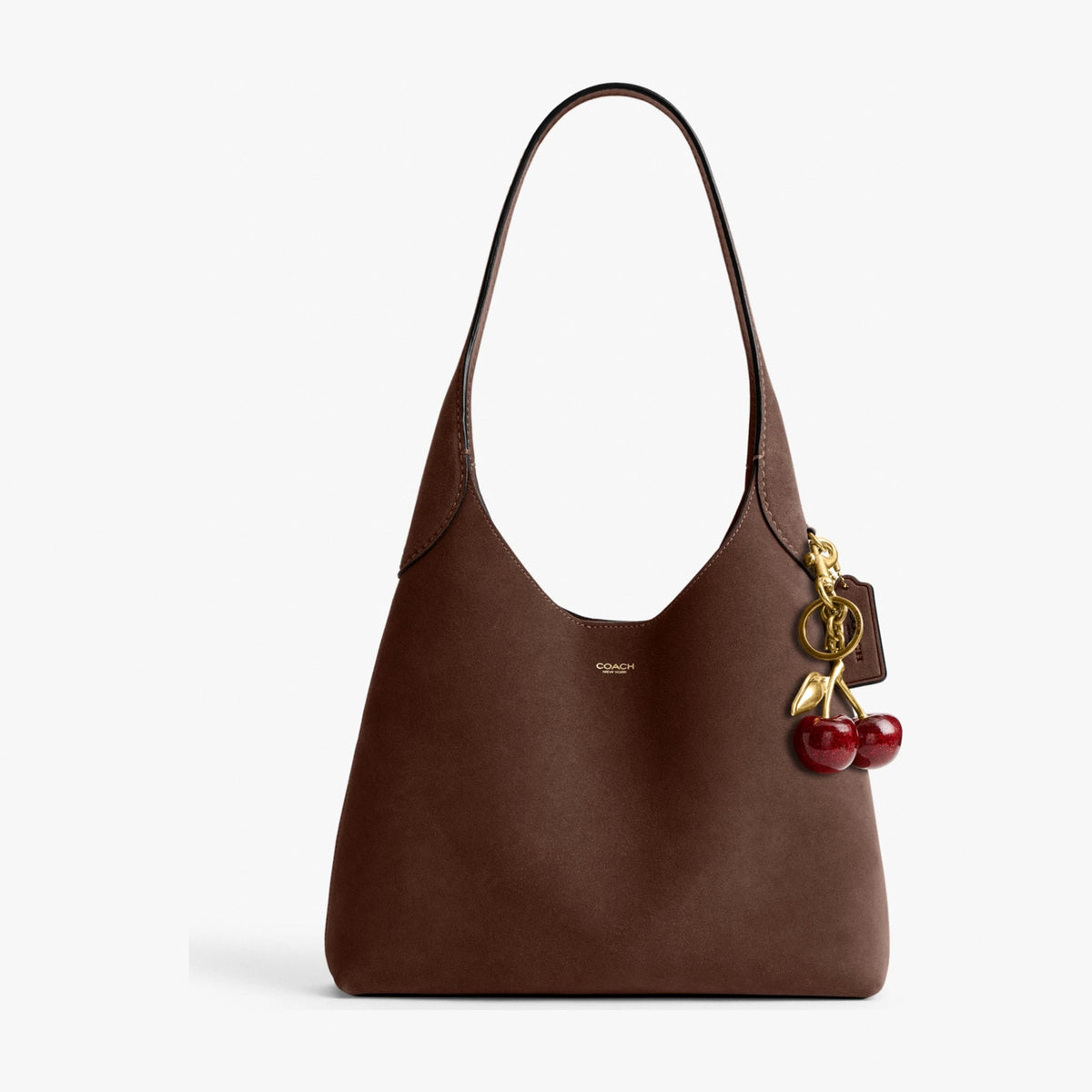 Coach Brooklyn Shoulder Bag 28 - Brass/Dark Chocolate