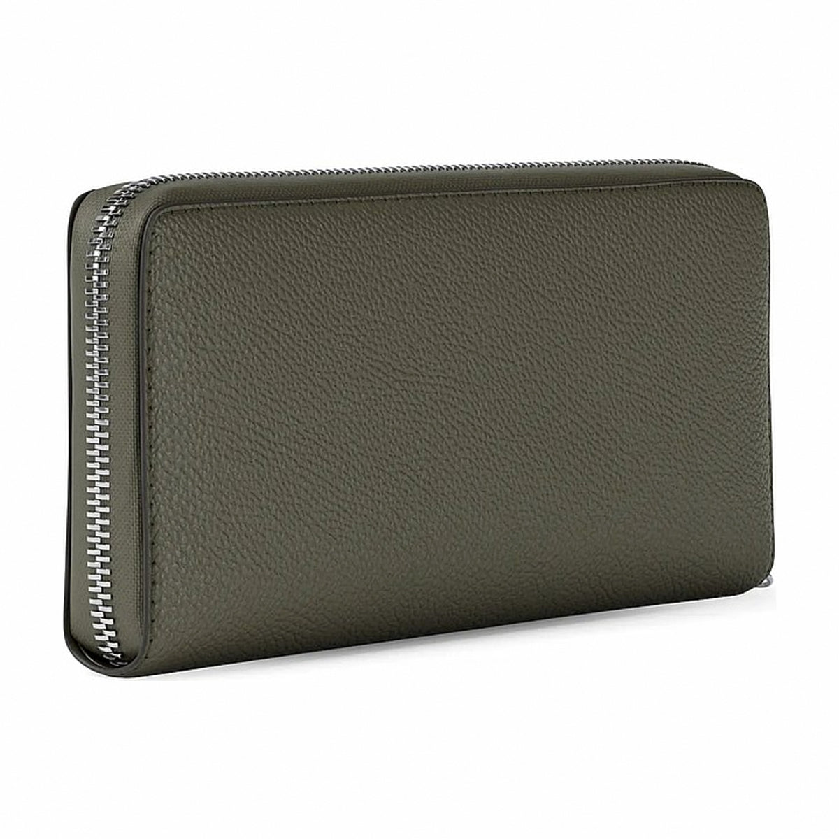 Michael Kors Large Pebbled Leather Continental Wallet - OLIVE