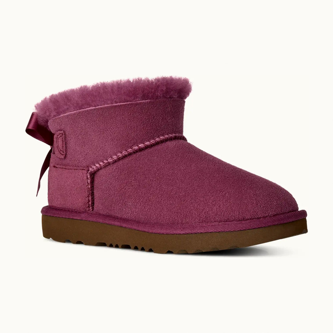UGG Kids' Ultra Mini Bailey Bow - Dark Winterberry