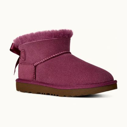 UGG Kids' Ultra Mini Bailey Bow - Dark Winterberry