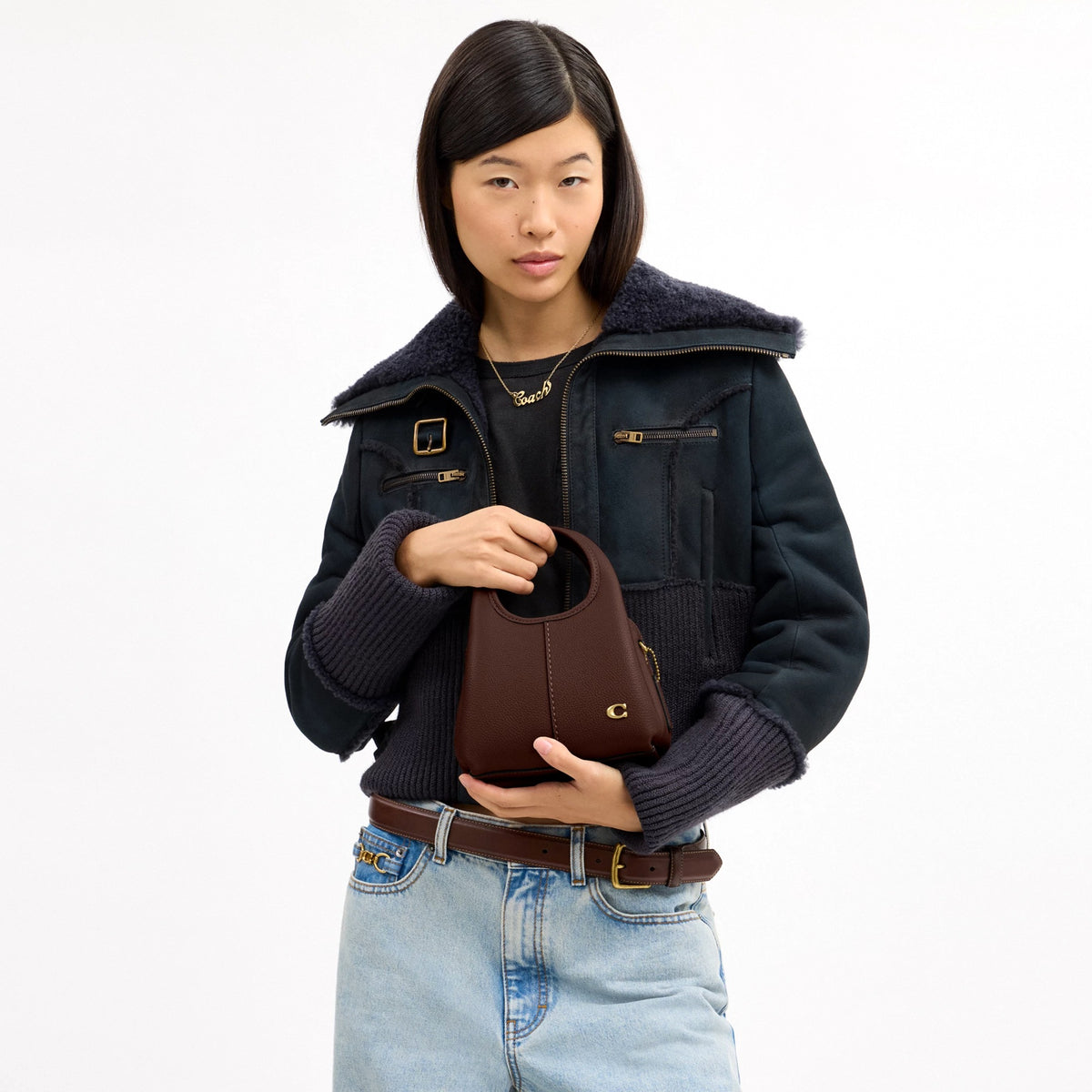 Coach Lana Shoulder Bag 19 - Brass/Maple