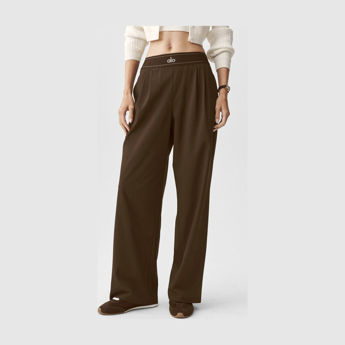 Alo Yoga Suit Up Trouser (Short) - Espresso