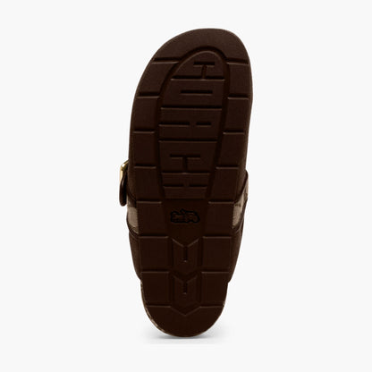 Coach Archival Buckle Clog - Oak/Chocolate