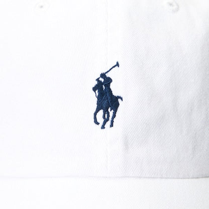 Polo Ralph Lauren The Iconic Cotton Chino Ball Cap - White/ Navy