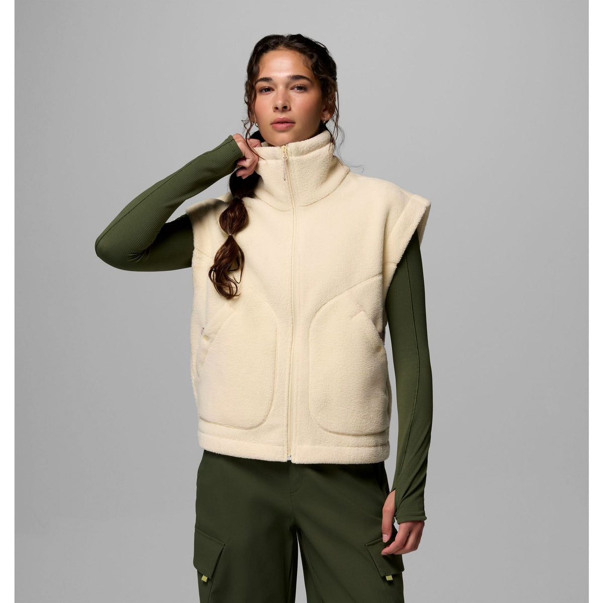 Columbia Women's Misty Moondrift MTR Fleece Relaxed Vest - Glove Yellow