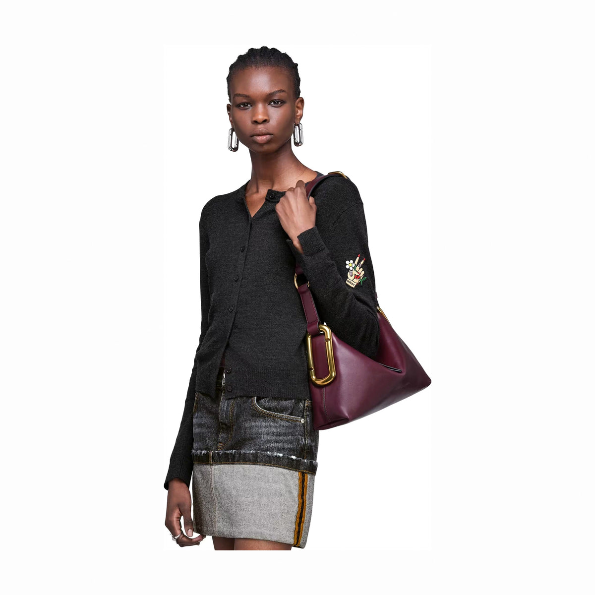 Marc Jacobs Scene Medium Shoulder Bag - DARK PORT