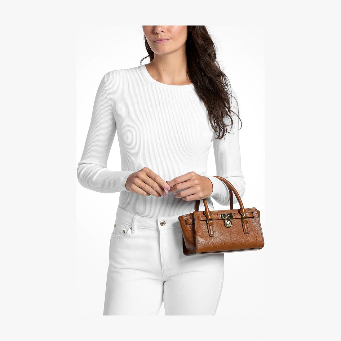 Michael Kors Hamilton Extra-Small Leather Crossbody Bag - LUGGAGE