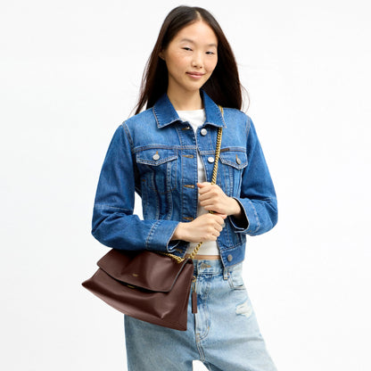 Coach Chelsea Shoulder Bag 30 With Chain - Brass/Maple