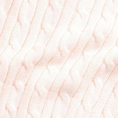 Baby Cable-Knit Cotton Cardigan & Pant - Morning Pink