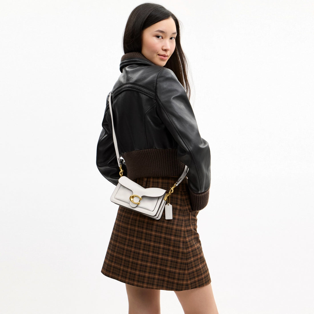 Coach Soft Tabby Shoulder Bag 20 - Brass/Chalk