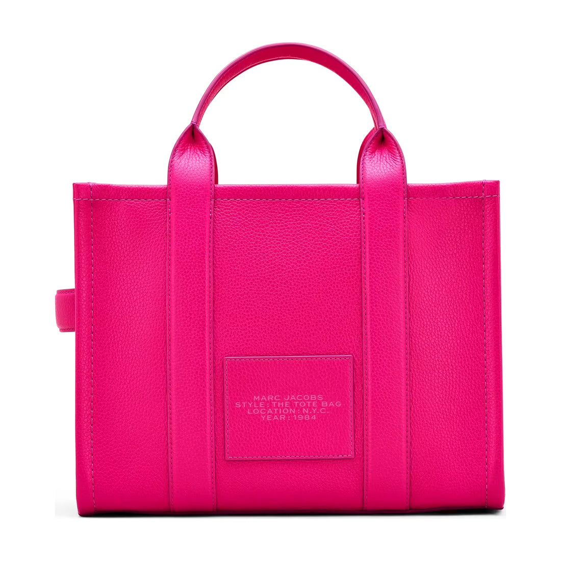 Marc Jacobs The Leather Medium Tote Bag - HOT PINK