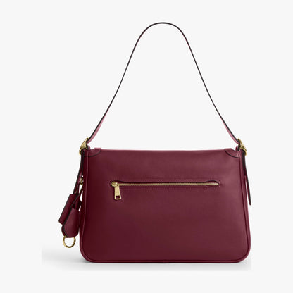 Coach Etta Flap Bag - Im/Dark Cherry