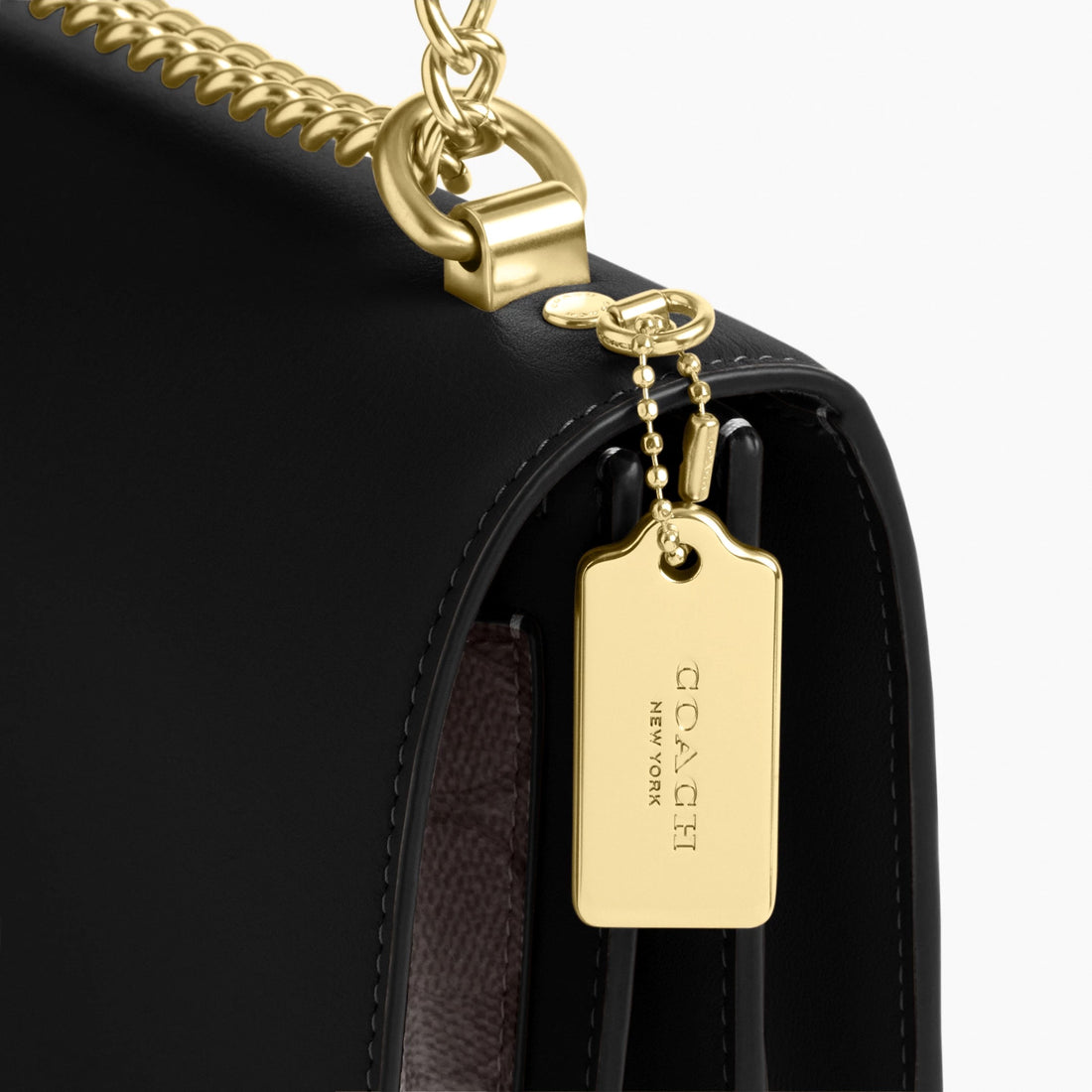 Coach Klare Crossbody Bag In Signature Canvas - Gold/Walnut/Black