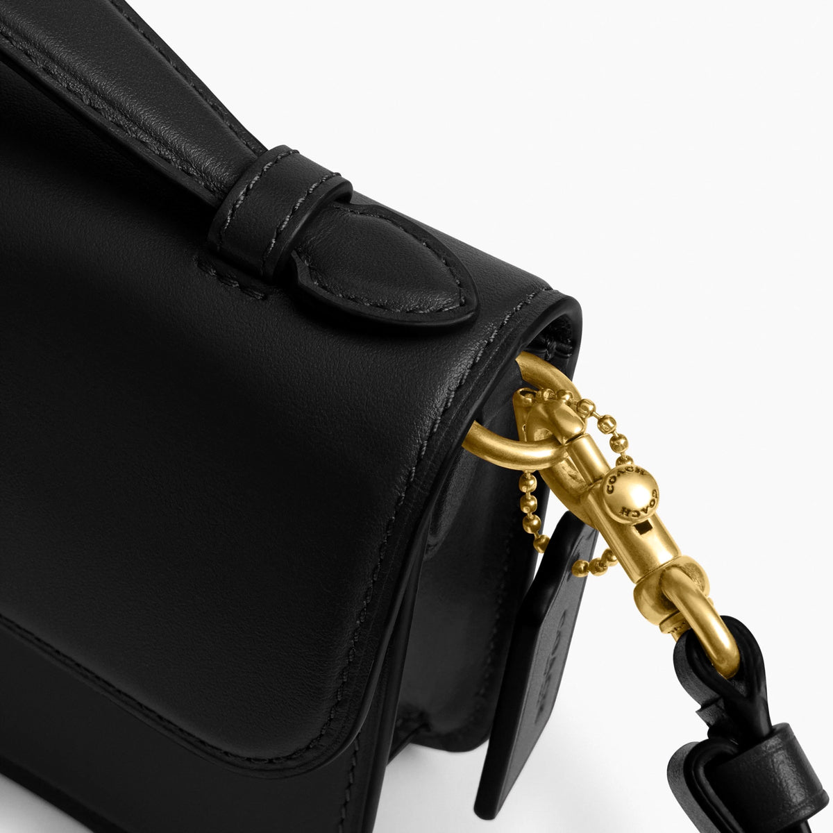 Coach New York Elora Top Handle Crossbody Bag - Brass/Black