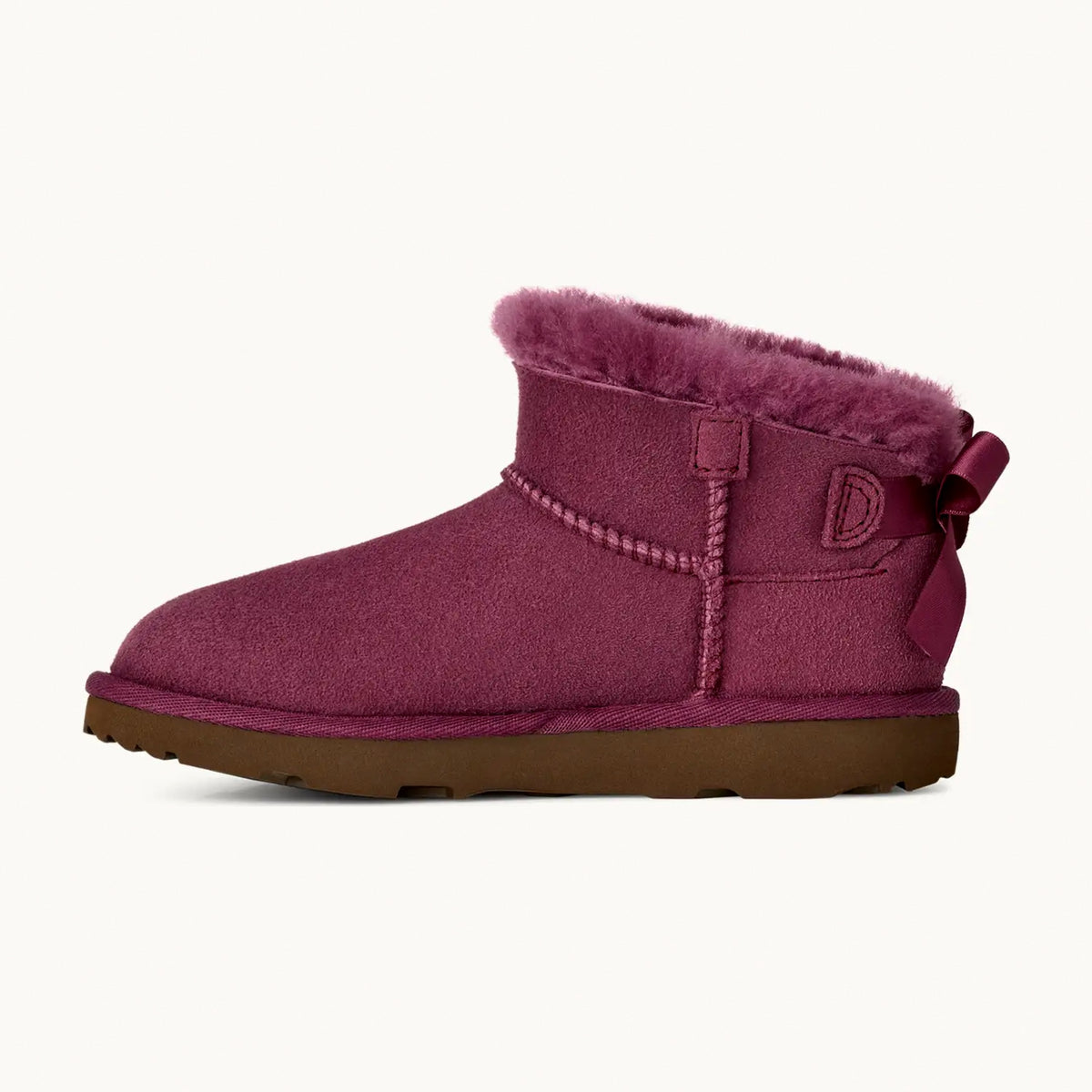 UGG Kids' Ultra Mini Bailey Bow - Dark Winterberry