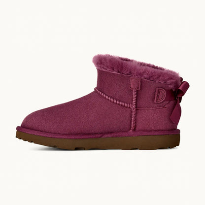 UGG Kids' Ultra Mini Bailey Bow - Dark Winterberry