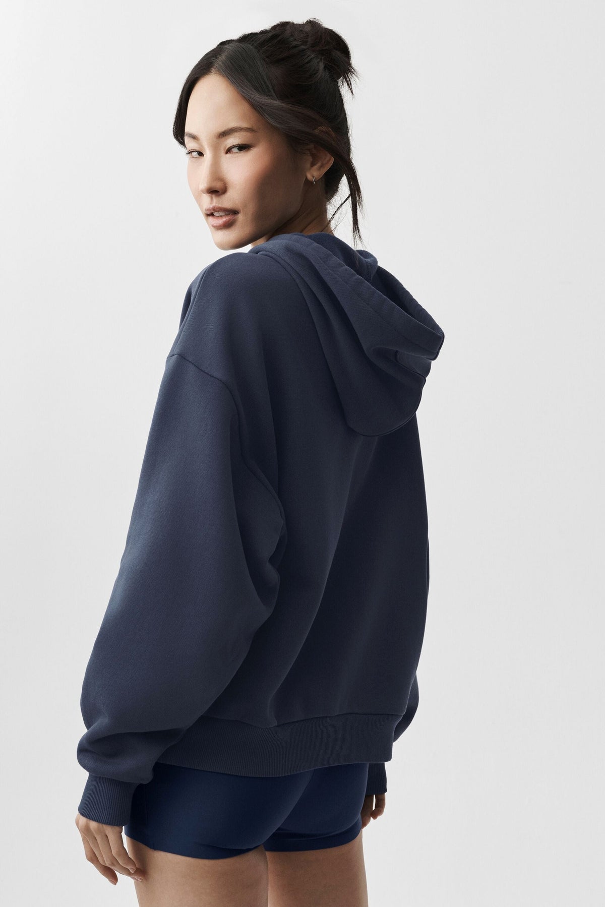 Alo Yoga Accolade Full Zip Hoodie - Navy