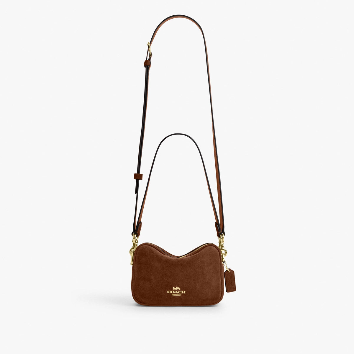 Coach Mini Carey Crossbody Bag - Gold/Warm Brown