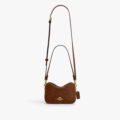 Coach Mini Carey Crossbody Bag - Gold/Warm Brown