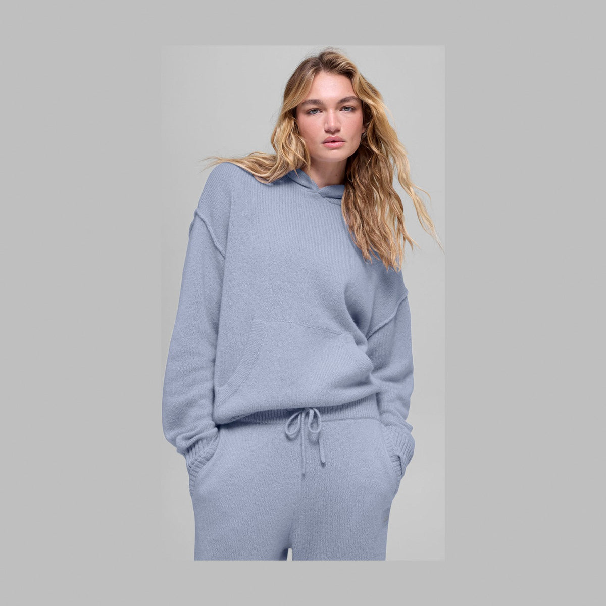 Alo Yoga Wool Cashmere New Class Hoodie - Winter Frost