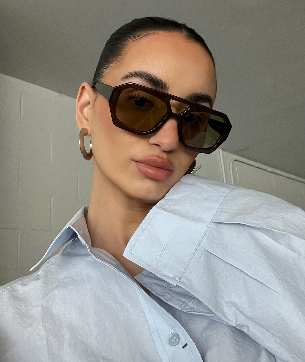 VEHLA River Sunglasses - Coco/Khaki