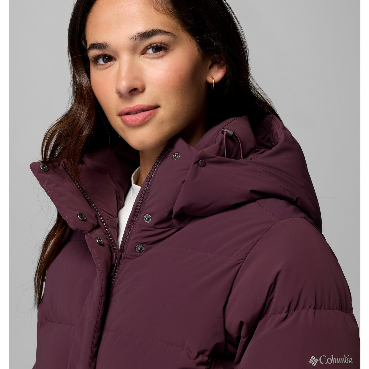 Columbia Women's Amaze Puff Mid Hooded Jacket - Moonvista