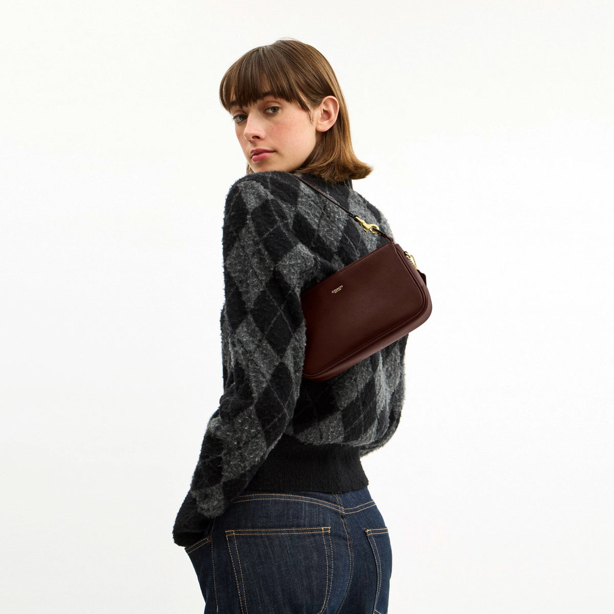 Coach Plaza Bag - Brass/Maple