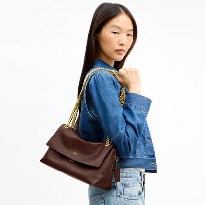 Coach Chelsea Shoulder Bag 30 With Chain - Brass/Maple