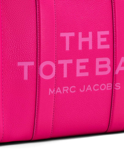 Marc Jacobs The Leather Medium Tote Bag - HOT PINK
