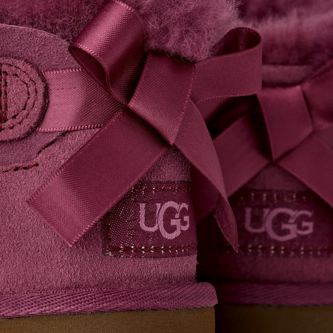 UGG Kids' Ultra Mini Bailey Bow - Dark Winterberry