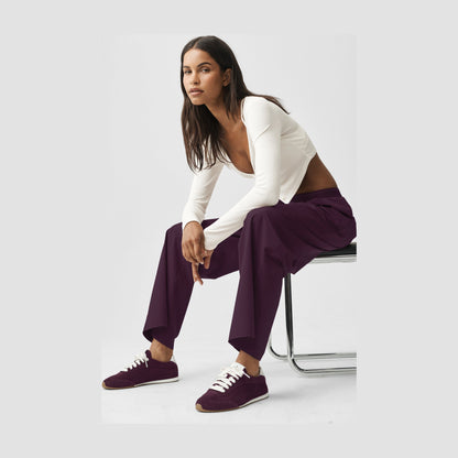Alo Yoga Suit Up Trouser (Long) - Rich Bordeaux