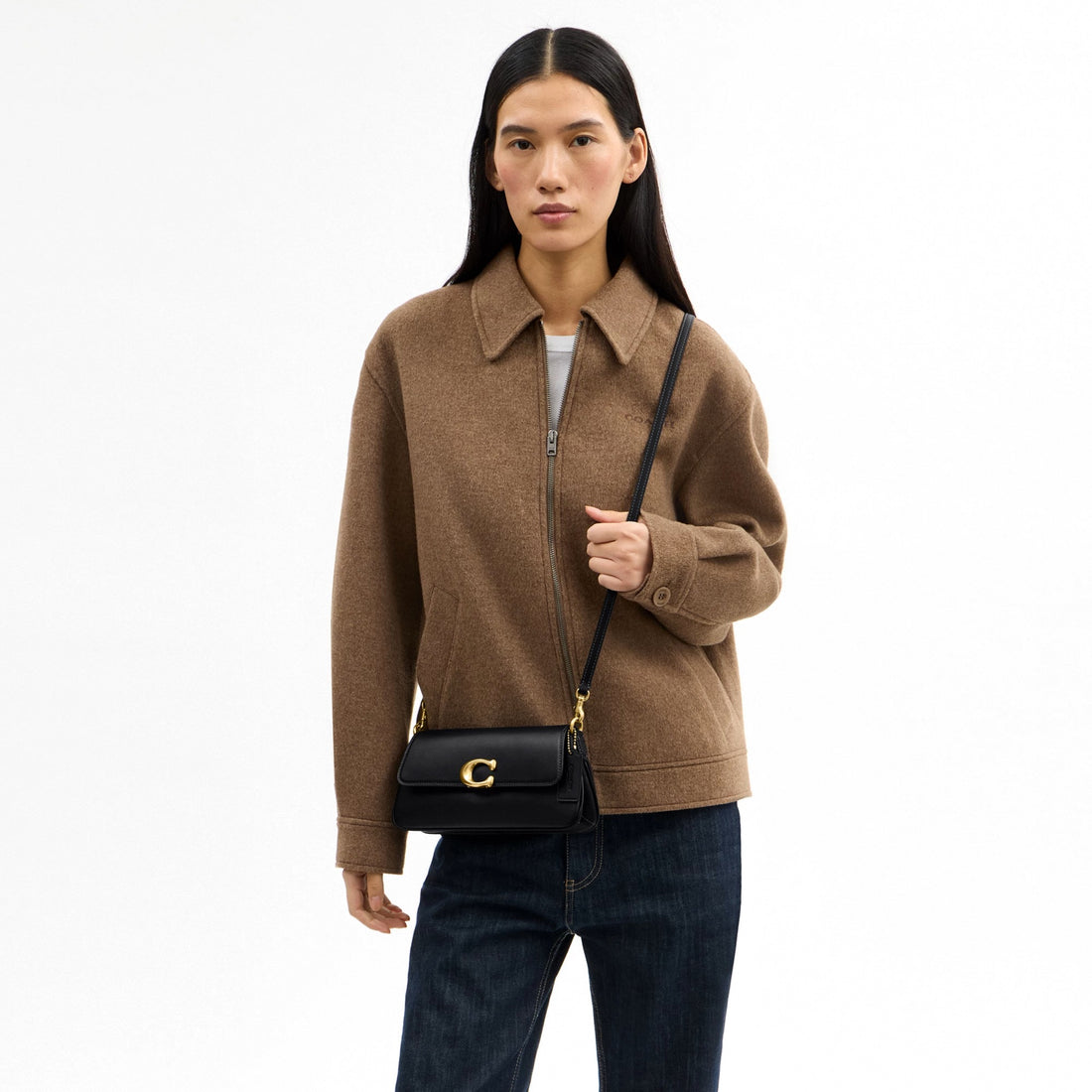 Coach Jet Shoulder Bag - Brass/Black