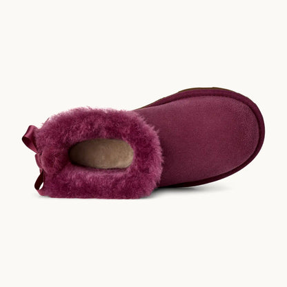 UGG Kids' Ultra Mini Bailey Bow - Dark Winterberry